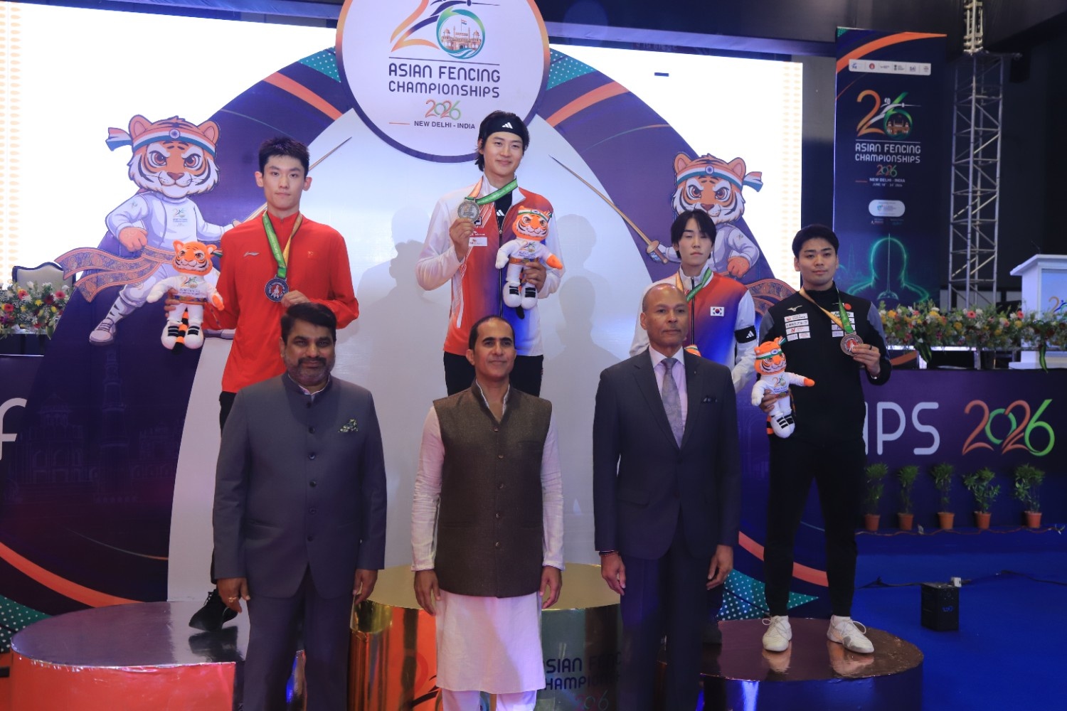 Men's Individual Foil Winners